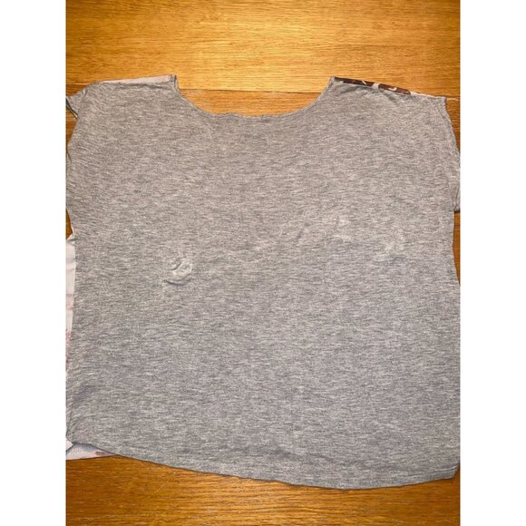 Ana Womens Floral Print Cap Sleeve Top Size L - Picture 4 of 4